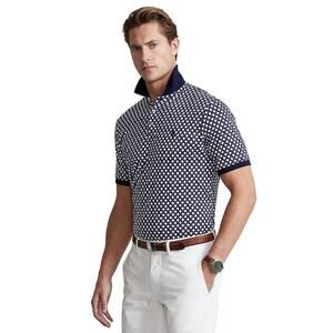 Polo Ralph Lauren Navy Blue Cotton Geo Print Classic Fit Soft cotton Plus Sz XXL